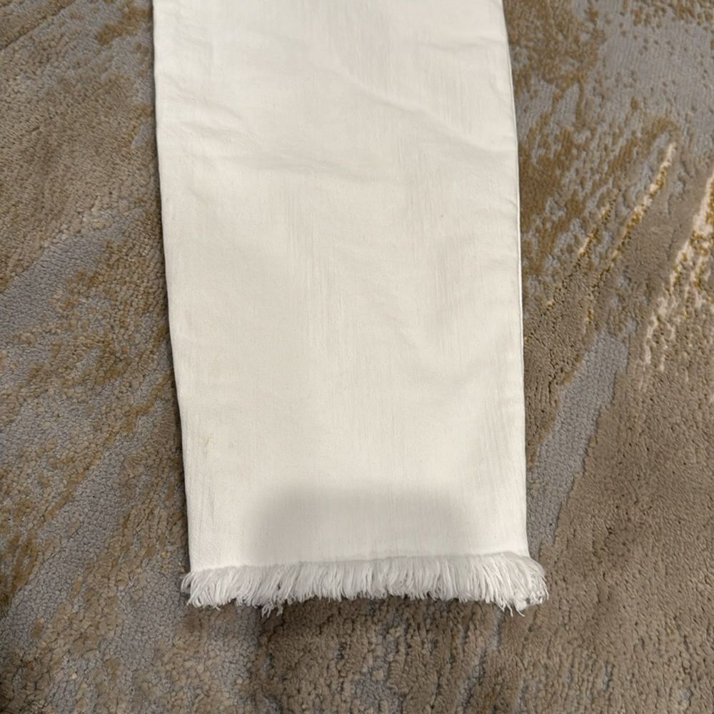Madewell white 10" High-Rise Skinny Crop Jeans: Button-Front Edition size 32 EUC - Picture 7 of 10